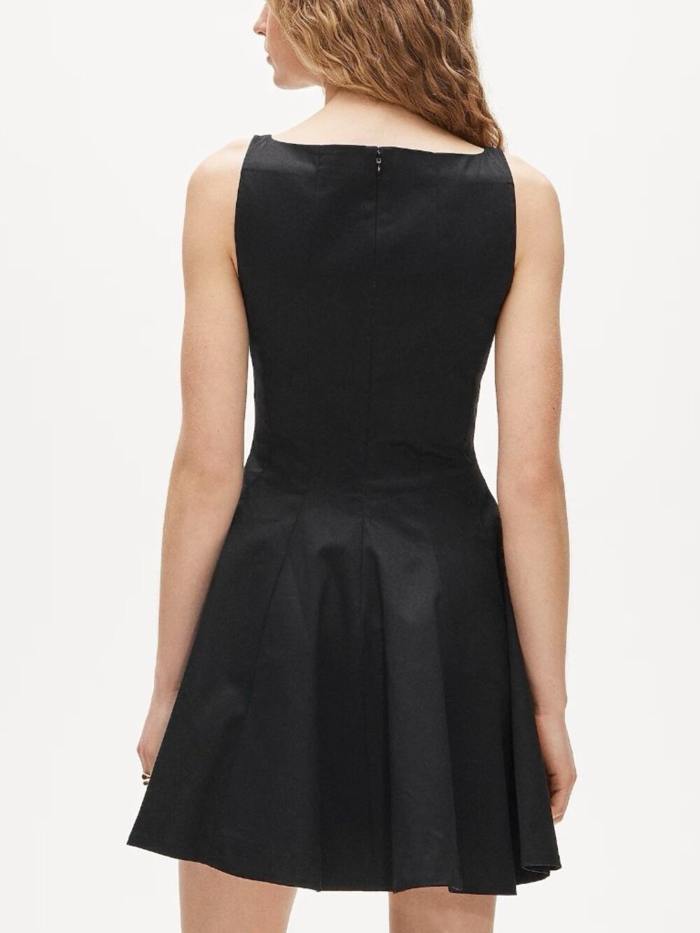 J. Crew Black Pleated Mini Dress 10 NWT - Picture 3 of 8